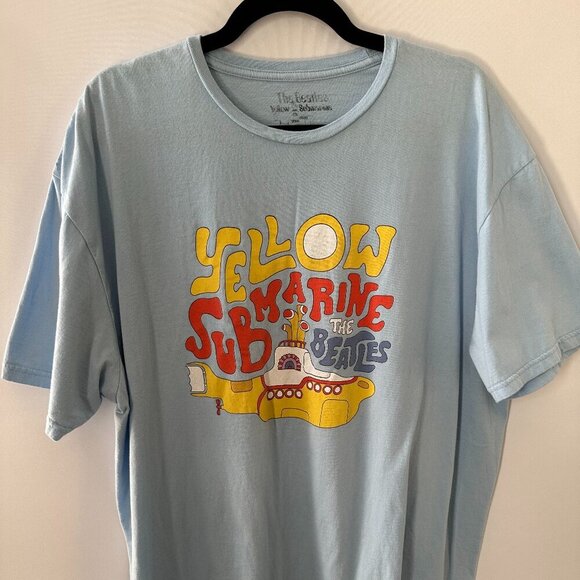 The Beatles Other - Blue "The Beatles Yellow Submarine" XXL Tee Shirt  100% Cotton